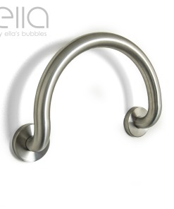 Ella Modern Brushed Stainless Steel 12”x1 ¼” Circle Grab Bar And 20”x1 ¼” Dual Bent Grab Bars – To 60% Off
