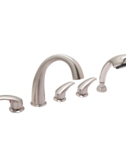 Deck Mount Huntington Brass Faucet For Walk-in Tubs