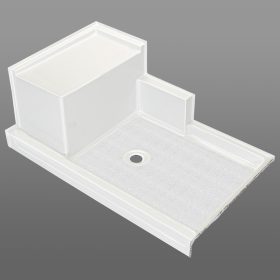Acrylx Shower Base With Molded Seat X